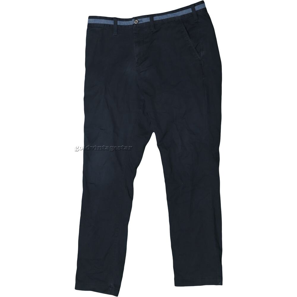 Mens Express 365 Comfort Stretch Slim Blue Pants 34